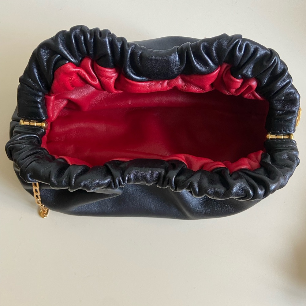 Mansur Gavriel mini cloud clutch with gold chain strap - Picture 3 of 7